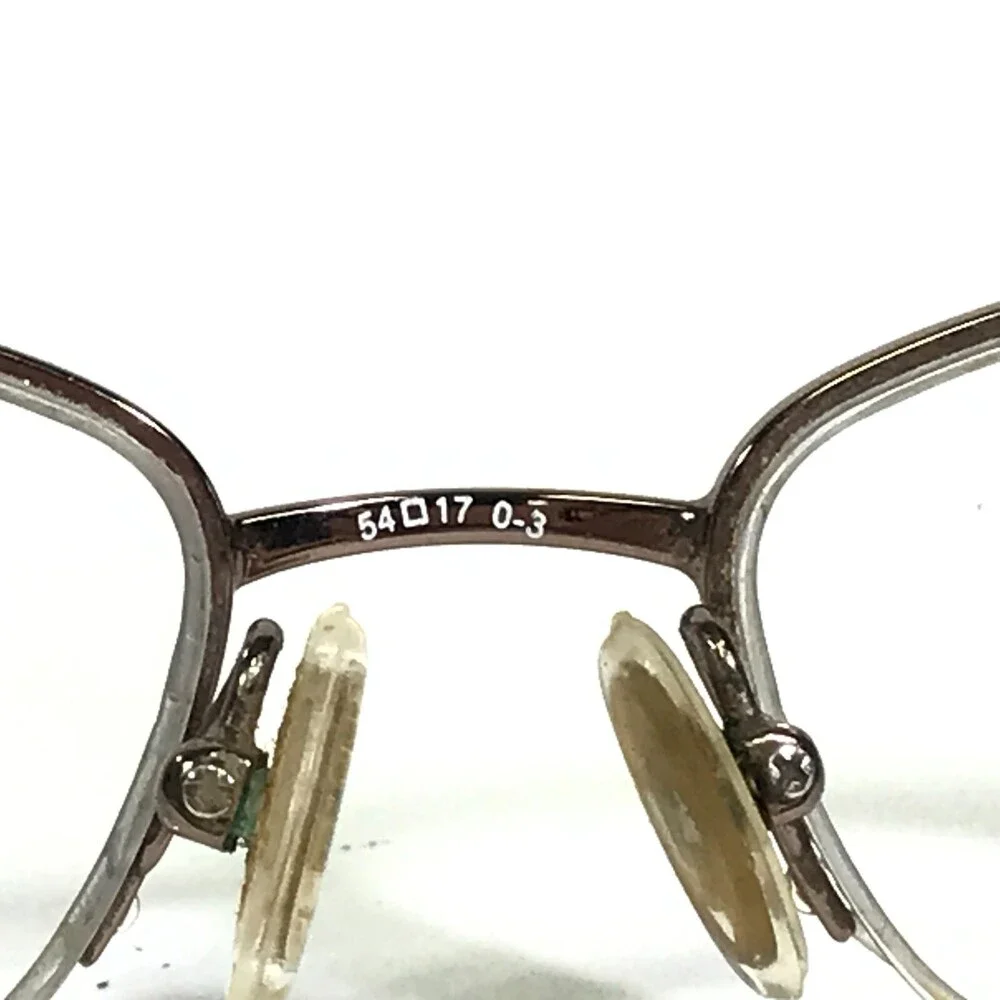 Liz Clairborne Eyeglasses Frames L343 1B0 Brown Pearl Marble Half Rim 54-17-140